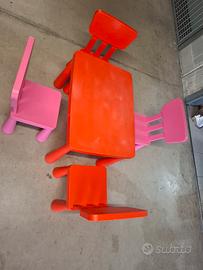 tavolo + 4 sedie per bambini ikea