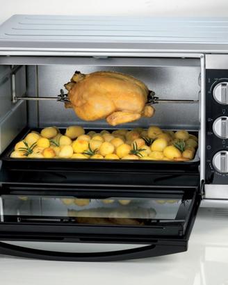 Forno elettrico con gira pollo