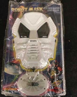 Robot Mask maschera bianca vintage