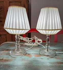 coppia di Abat-jour in vetro