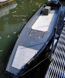 Wolfkraft barca battello fondo piatto lago fiume