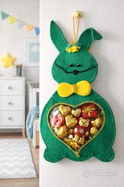 Coniglietto porta dolci artigianale - decorazione