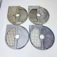 4 dischi da taglio a cubetti per tagliaverdure