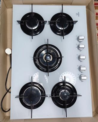 piano cottura a gas 5 fuochi indesit