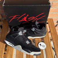 Jordan 4 Black Canvas size 45  Lightly Used OG All