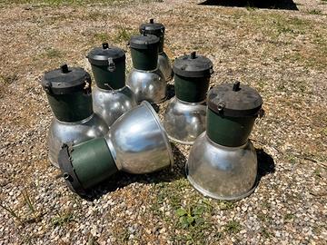 Set lampade industriali vintage