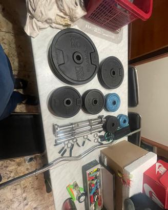 Pesi domyos, manubri, bilanciere e accessori