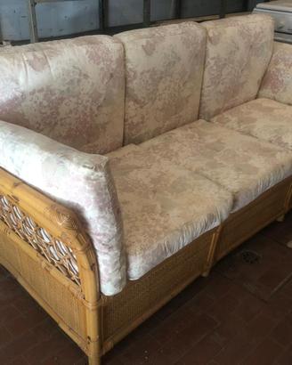 Divano rattan 3 posti
