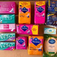 Assorbenti e salvaslip Lines Nuvenia e altri