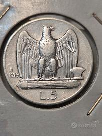 5 Lire 1926 RARA 