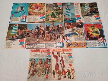 Lotto pubblicità Big Jim Mattel anni 70, 80