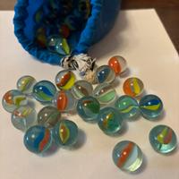 Palline in vetro per collezionisti.