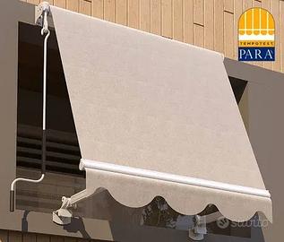 Tende da sole a caduta con cassonetto e braccetti