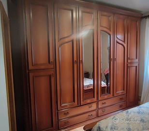 Camera da letto completa in noce nazionale