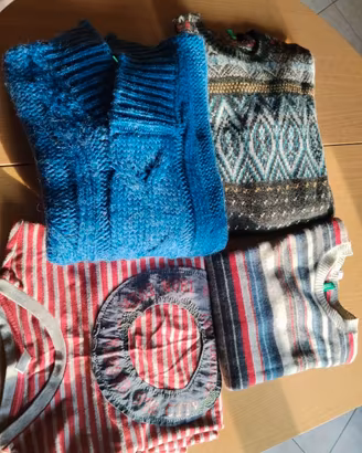 set 4 vestiti bambino: 3 maglie maniche lunghe + 1