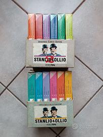 Due cofanetti videocassette Stanlio e Ollio