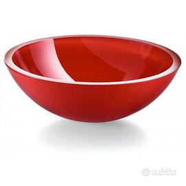 Lavabo da appoggio LINEABETA in veteo Rosso
