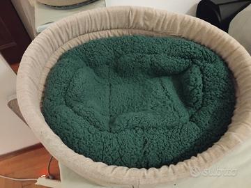 Cuccia ovale con cuscino 