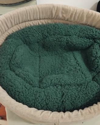 Cuccia ovale con cuscino 