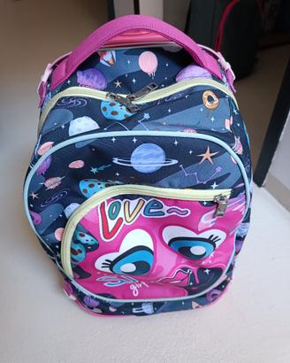 Zaino scuola SJ con ruote + astuccio