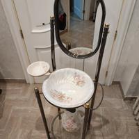 Toilette vintage lavabo da camera