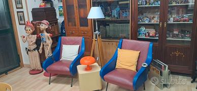 coppia di poltrone vintage modernariato 