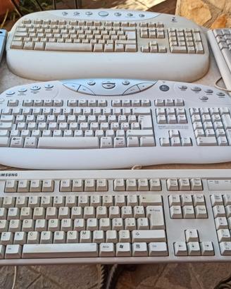 5 Tastiere Vintage PC (Logitech, Samsung, Genius)