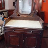 antica toeletta/petineuse con specchio 