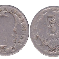 MONETA 5 CENTAVOS ARGENTINA 1912 - COD C4