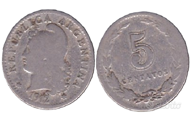 MONETA 5 CENTAVOS ARGENTINA 1912 - COD C4
