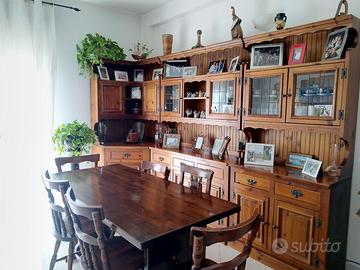 Arredamento completo soggiorno/taverna in legno