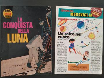 Giornali del 1969 su sbarco sulla luna