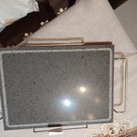 pietra lavica,e vassoio 