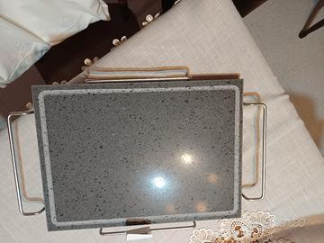 pietra lavica,e vassoio 