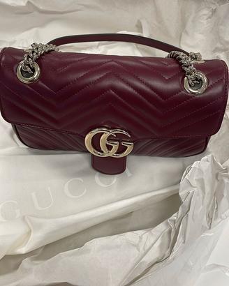 Gucci GG Marmont Media – Bordeaux (Nuova)