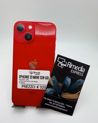 iPhone 13 mini 128GB rosso usato garanzia 