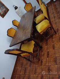 Sedie noce e velluto