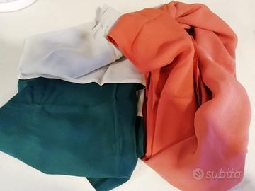 N° 2 SCIARPE IN SETA "SETERIE DI ZOAGLI CORDANI"