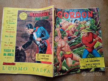 Blocco di 8 fumetti vintage Flash Gordon e altri