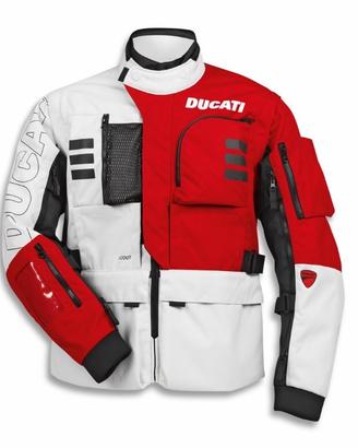 Giacca in tessuto Ducati Explorer - BIANCO/ROSSO -