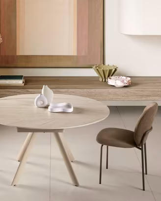 TAVOLO ROUND 135X87 ALLUNGABILE TONDO 135 4  COLOR