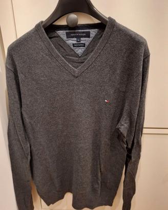 Pullover Uomo Tommy Hilfiger – Scollo a V | Cotone