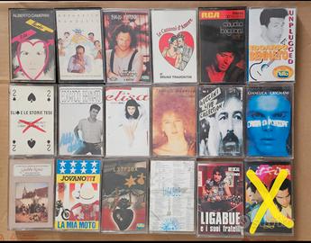 Lotto n°3: musicassette rock artisti italiani