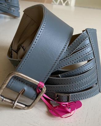 Cinturone in pelle donna grigio Fornarina tg.S
