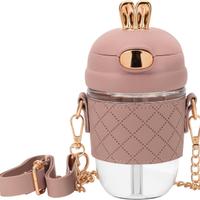 Borraccia con Cannuccia e Tracolla 380 ml