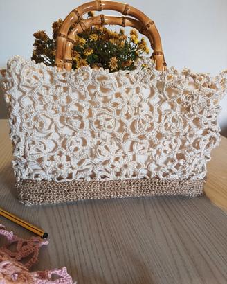 borsa all'uncinetto 