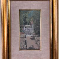 Quadro ad olio su cartoncino pressato 13x23 Venuti