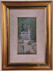 Quadro ad olio su cartoncino pressato 13x23 Venuti
