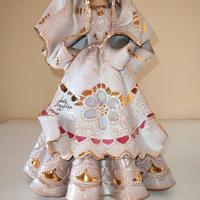 Donna sarda in ceramica 