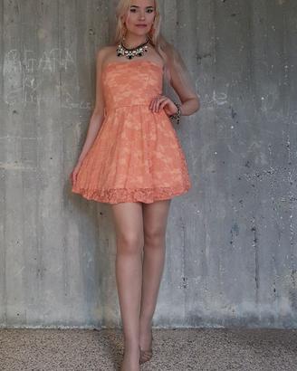  Mini abito Nuovo estivo pizzo  vestito donna 